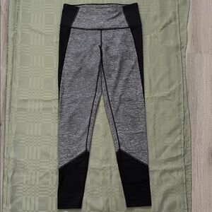 Lucy Gray and Black Colorblock Leggings